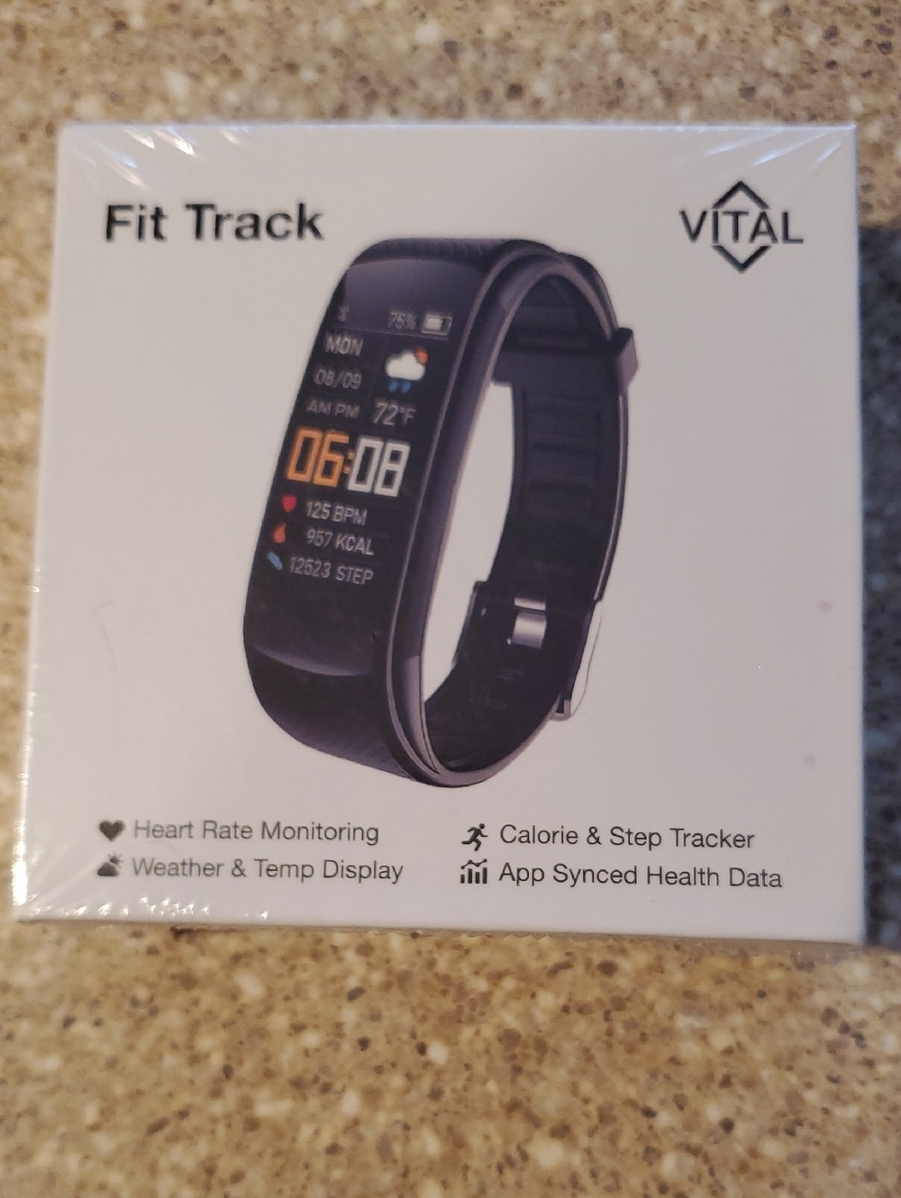 Vital Fit Track Smart Fitness Band - Black